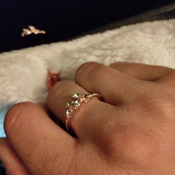 Exquisite 18k Rose Gold filled Eternity Ring - Picture 6 of 14